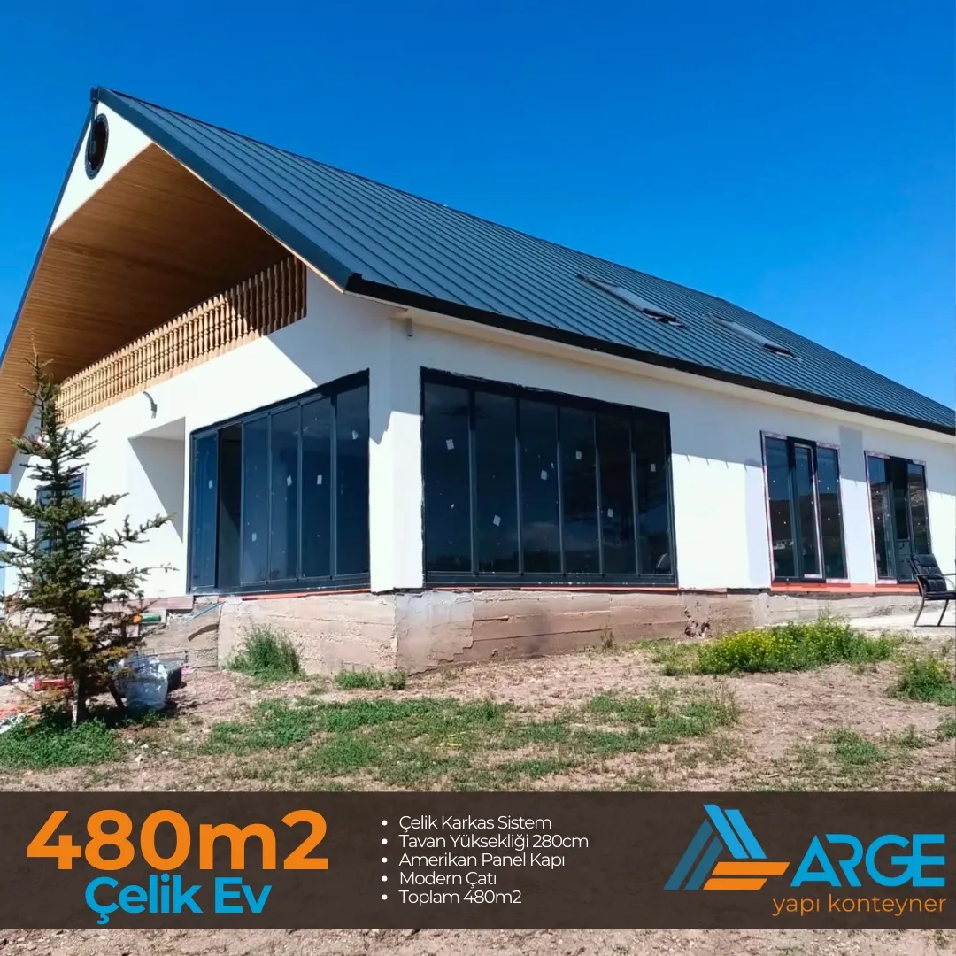 480m2 Çelik Ev Ankara
